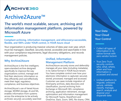 Archive2Azure Overview