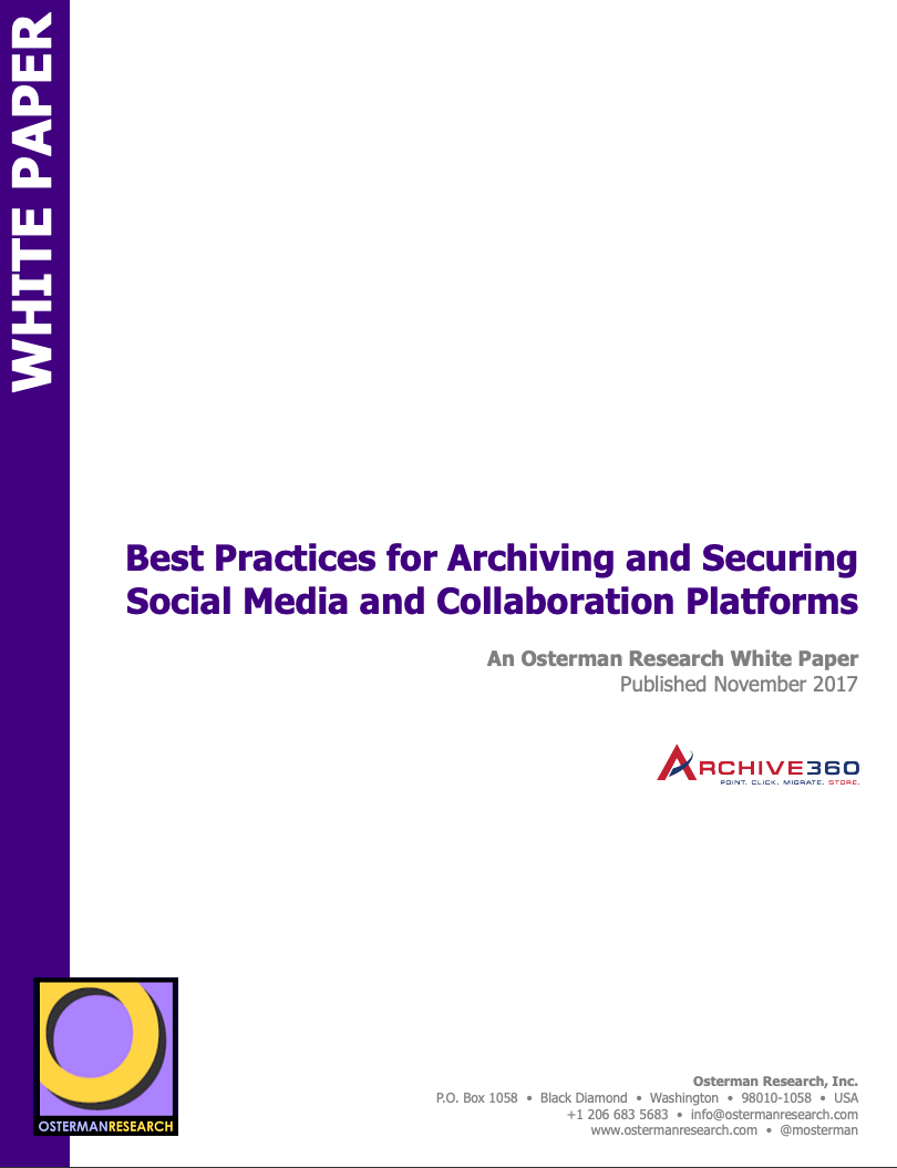 Best Practices for Archving and Securing Social Media and Collaboration Platforms_Image