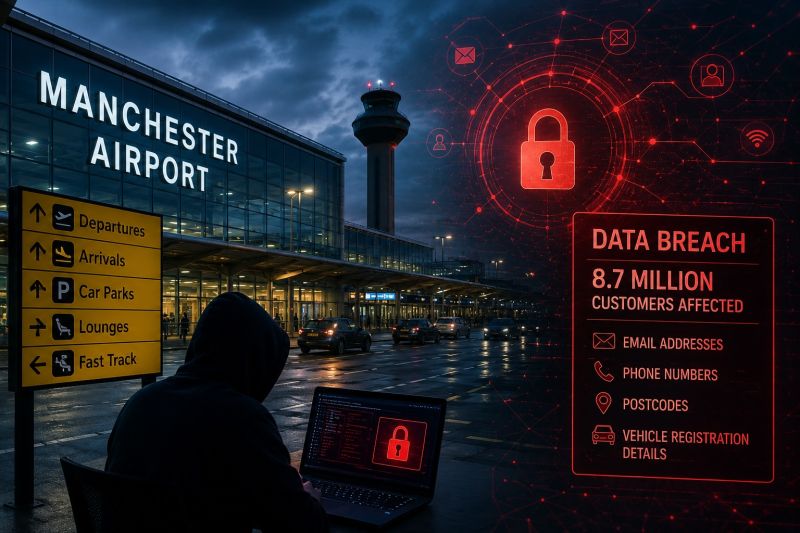 Manchester Airports Group Cyberattack Exposes Data of 8.7 Million Customers
