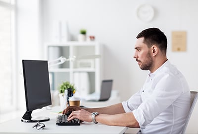 man working on archive migration 2