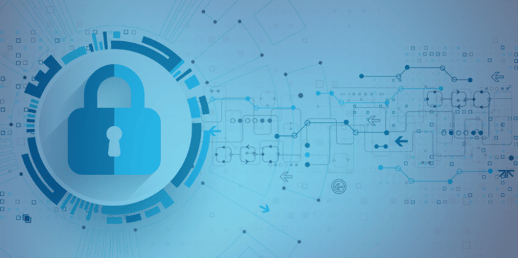 The "Reasonable Security" Standard For Data Privacy Revisited, Again main graphic showing a lock with coding around