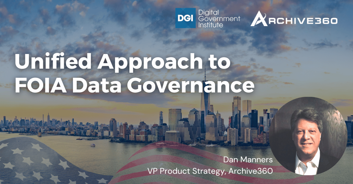 Unified approach to FOIA Data governance