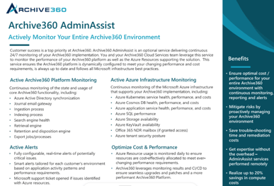 Archive360 AdminAssist