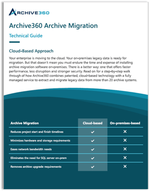 Technical Guide: Archive360 Archive Migration