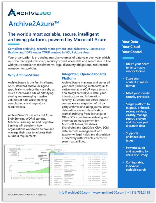 Archive2Azure Overview