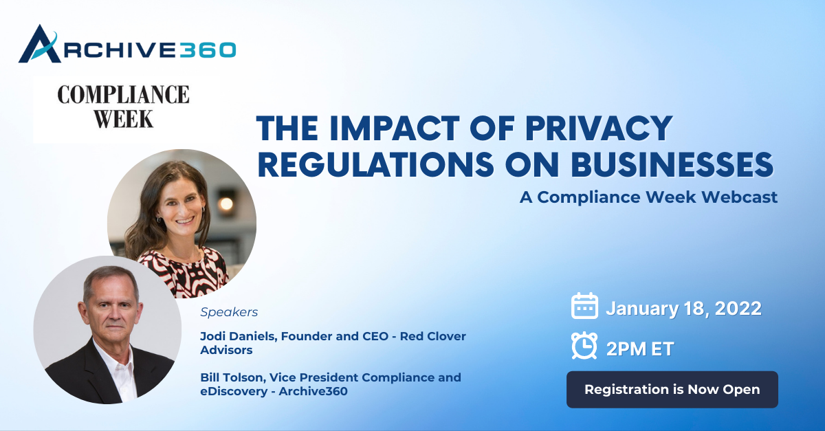 Compliance week webinar the impact of privacy regulations on business 