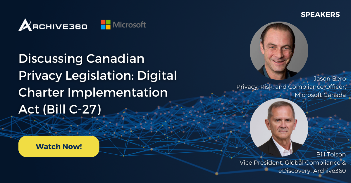 Discussing Canadian Privacy Legislation Digital Charter Implementation Act (Bill C-27)