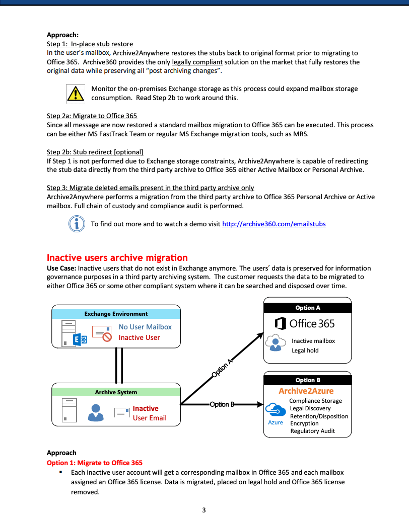 Best Practice Compliance Email Archive Migration to Office 365 and Azure2