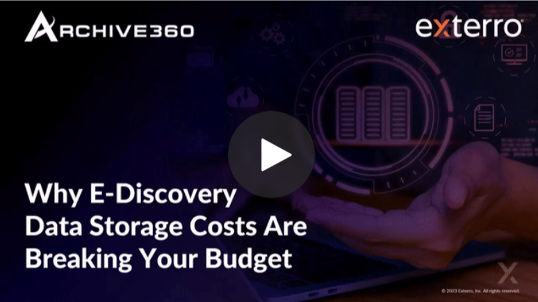 Why e-Discovery Data Storage Costs are Breaking Your Budget
