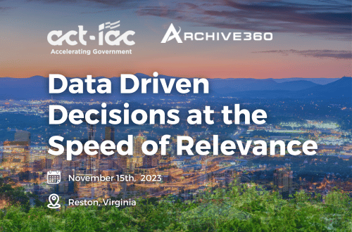 Learn about the importance of data in decision making and its future use in government and industry. Join the Data Driven Decisions forum on November 15, 2023, in Reston, VA.
