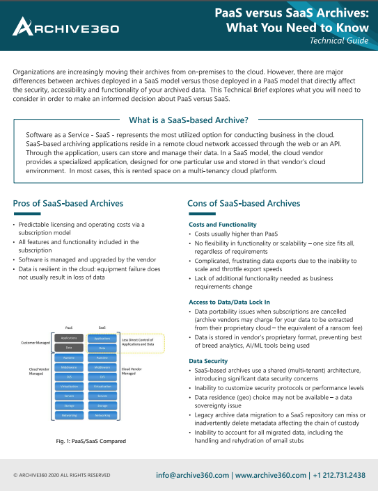 SaaS-PaaS technical document