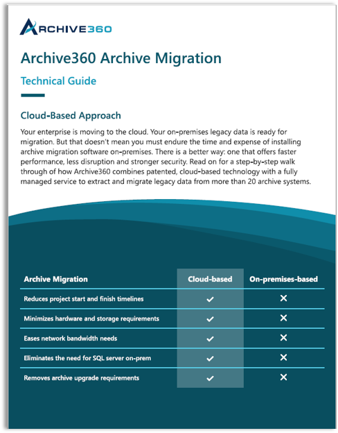 Technical Guide: Archive360 Archive Migration