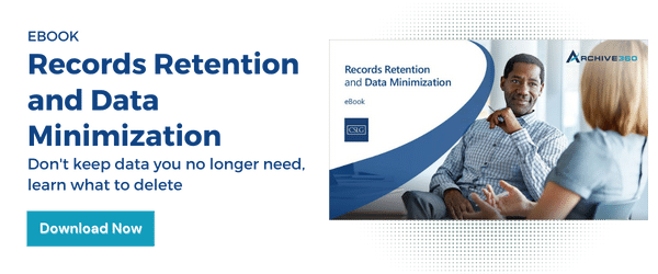 records retention and data minimization 